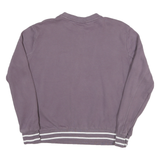 FILA Mens Purple Crew Neck M Cotton Blend Sweatshirt Striped Ribbed Hem