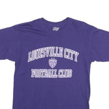 BLUE 84 Mens Purple & White Louisville City Football Club Graphic T-Shirt M