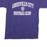 BLUE 84 Mens Purple & White Louisville City Football Club Graphic T-Shirt M