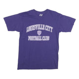 BLUE 84 Mens Purple & White Louisville City Football Club Graphic T-Shirt M