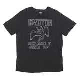 OLD NAVY Mens Black Led Zeppelin Graphic T-Shirt M Short Sleeve Crew Neck Band