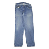 DICKIES Womens Regular Fit Straight Leg Denim Blue Cotton Blend Jeans W32 L34