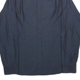 SONNYBONO Mens Blue Shirt M Classic Polyester Blend Long Sleeve Button Closure