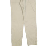 LEVI'S Mens Cotton Blend Beige Slim Trousers W34 L32 Casual Zip Closure