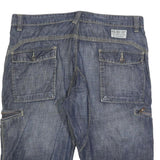 ALCW Mens Shorts Blue Casual XL W38 Cotton Blend Cargo Comfortable