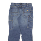 CARHARTT Womens Blue Regular Fit Straight Denim Light Wash Jeans W30 L27