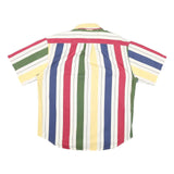 TOMMY HILFIGER Mens Multi Colour Vertical Stripe Cotton Blend Shirt XL Summer