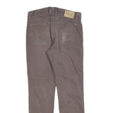 JECKERSON Womens Cotton Blend Slim Beige Trousers W33 L30 Stylish Casual Zip