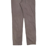 JECKERSON Womens Cotton Blend Slim Beige Trousers W33 L30 Stylish Casual Zip