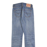 LEVI'S 501 Mens Jeans Blue Regular Straight Denim Medium W30 L34 Classic Button