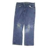 DICKIES Mens Blue Regular Fit Straight Denim Jeans W36 L30 Classic Zip Closure