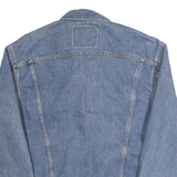 LEVI'S Mens Blue Denim Button Jacket L Cotton Classic Casual