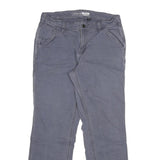 CARHARTT Womens Cotton Blend Blue Loose Straight Trousers W31 L28 Workwear