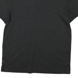 CALVIN KLEIN Mens Black Striped Short Sleeve Polo Shirt M Cotton Casual