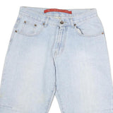 SOUTHERN Mens Cotton Blue Casual Shorts L W32 Relaxed Fit Comfortable Design