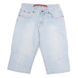 SOUTHERN Mens Cotton Blue Casual Shorts L W32 Relaxed Fit Comfortable Design