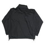 REEBOK Mens Black Jacket S Polyester Blend Plain Zip Closure Lightweight Casual