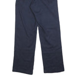 DICKIES Mens Cotton Blend Navy Blue Regular Fit Straight Leg Trousers W30 L32