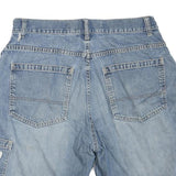 GAP Mens Denim Blue Casual Shorts Size M W34 Cotton Blend Relaxed Fit