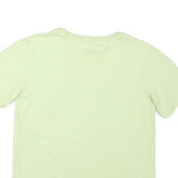 PUMA Mens Light Green Graphic T-Shirt S Short Sleeve Crew Neck Cotton Blend