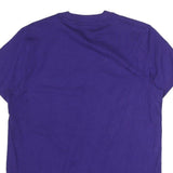 ADIDAS Womens Purple Cotton Graphic T-Shirt UK 10 Short Sleeve Crew Neck Branded