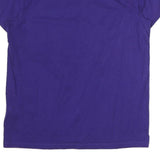 ADIDAS Womens Purple Cotton Graphic T-Shirt UK 10 Short Sleeve Crew Neck Branded