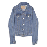 LEVI'S Mens Blue Denim Jacket S Cotton Classic Button Closure Casual Stylish