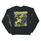 Mens Black Power Weekend Cotton Blend Crew Neck Sweatshirt M Pulling Event