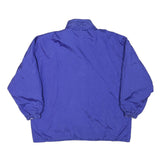 Womens Blue Reversible Button Jacket L Polyester Blend Plain Casual Outerwear