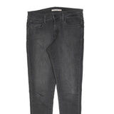 LEVI'S 710 Womens Slim Black Denim Raw Cotton Blend Jeans W28 L30 Skinny Fit
