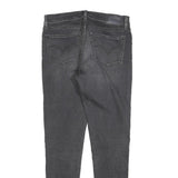 LEVI'S 710 Womens Slim Black Denim Raw Cotton Blend Jeans W28 L30 Skinny Fit