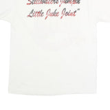 HANES Single Stitch Mens White Eskimo Joe's T-Shirt L Short Sleeve Crew Neck