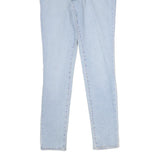 LEVI'S 711 Womens Slim Light Blue Denim Jeans W28 L29 Stylish Zip Cotton Blend