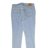 LEVI'S 711 Womens Slim Light Blue Denim Jeans W28 L29 Stylish Zip Cotton Blend