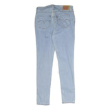 LEVI'S 711 Womens Slim Light Blue Denim Jeans W28 L29 Stylish Zip Cotton Blend