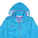 COLUMBIA Womens Blue Nylon Jacket XL Windbreaker Hooded Zip Outdoor Sports