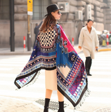 Anyyou 100% Merino Wool Purple Multipatterned Silk Satin Large Winter Scarf Pashmina Shawl Bandana Perfect For Women Ladies Fashion Style
