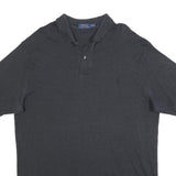 POLO RALPH LAUREN Mens Black Cotton Blend Short Sleeve Plain XL Polo Shirt