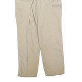 CARHARTT Mens Jeans Beige Relaxed Straight Denim W34 L30 Workwear Utility Zip