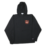 CHAMPION Mens Black Findlay Oilers Zip Hooded Jacket M Polyester Blend