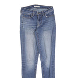 LEVI'S 711 Womens Slim Blue Denim Jeans Cotton Blend W24 L30 Stylish Zip