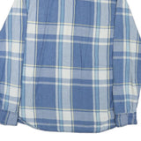 TOMMY HILFIGER Mens Blue & White Plaid Shirt M Cotton Blend Casual Long Sleeve