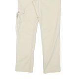 GUESS Womens Cotton Blend White Slim Straight Trousers W28 L26 Casual Denim