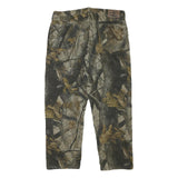 WRANGLER Mens Cotton Blend Camouflage Regular Straight Trousers W35 L29 Outdoor