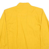 MOSKITO Boys Yellow Cotton Blend Casual Shirt L Button Front Long Sleeve