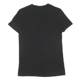 ADIDAS Womens Black & White Logo Graphic T-Shirt S Short Sleeve Crew Neck