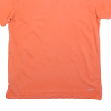 ADIDAS Boys Orange Logo Graphic T-Shirt 13-14Y Short Sleeve Crew Neck Casual