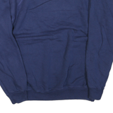 HANES Mens Blue Monterey Crew Neck L Cotton Blend Pullover Sweatshirt