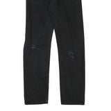 LEVI'S Mens Black Regular Fit Straight Denim Jeans W32 L32 Classic Cotton Blend