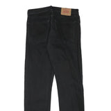 LEVI'S Mens Black Regular Fit Straight Denim Jeans W32 L32 Classic Cotton Blend